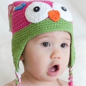🌺 Crocheted Owl Hat For Child